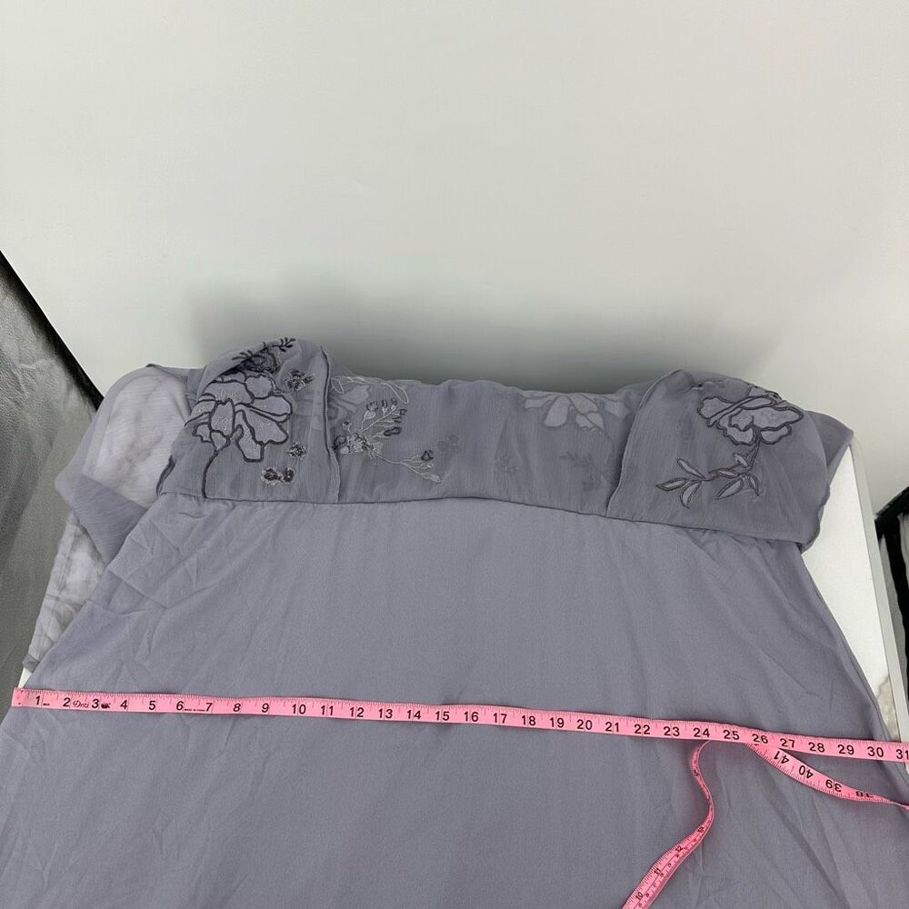 ASOS Curve blouson embroidered midi dress with cape back Size 24 Lavender Fairy. - Picture 12 of 16